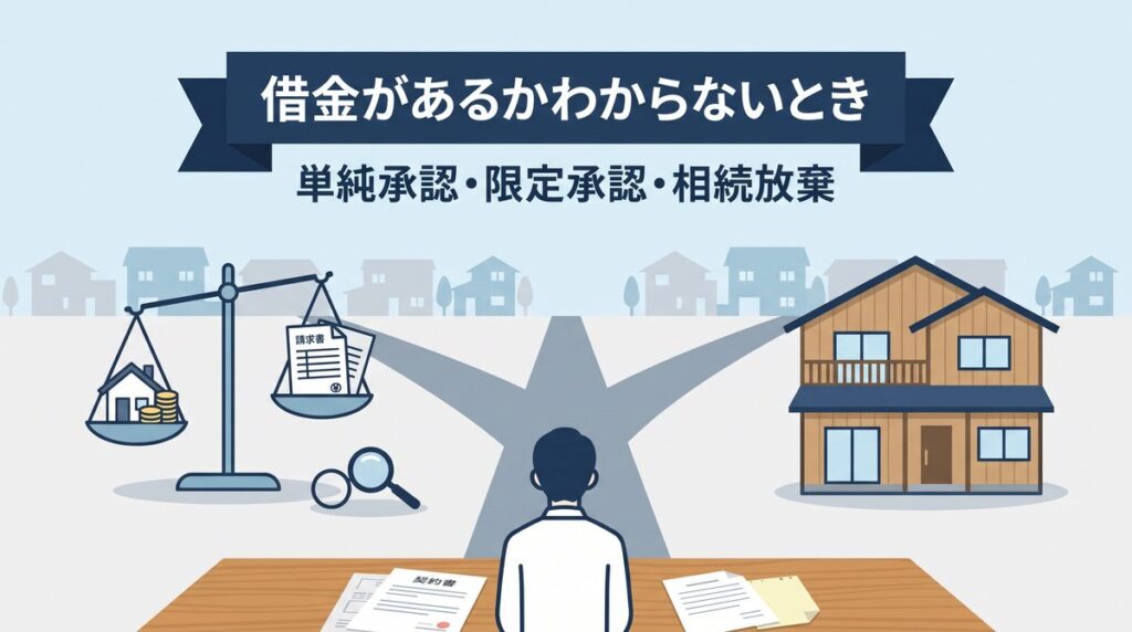 借金があるかわからないとき 単純承認・限定承認・相続放棄